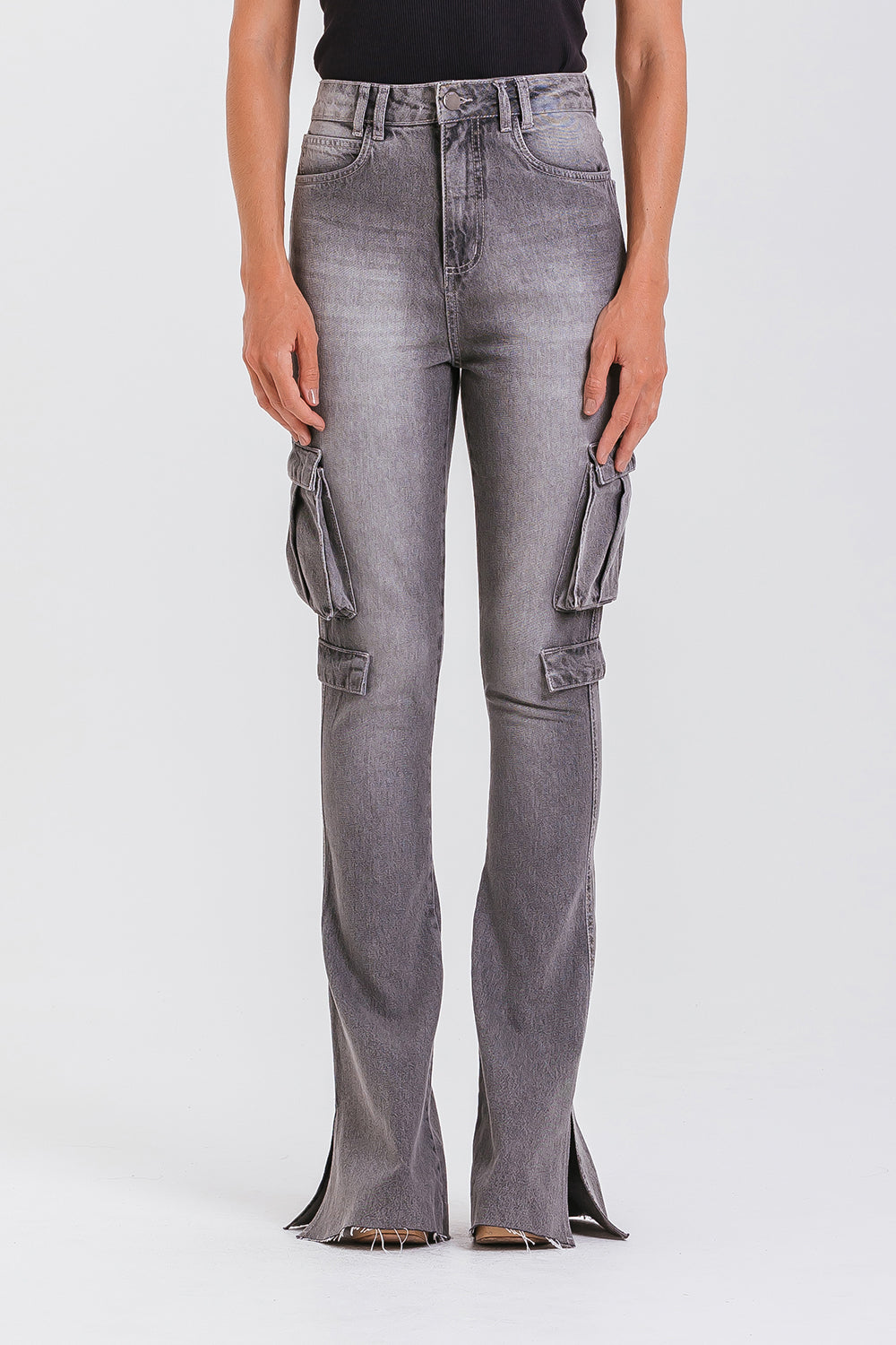 Calça Jeans Flora - Gray