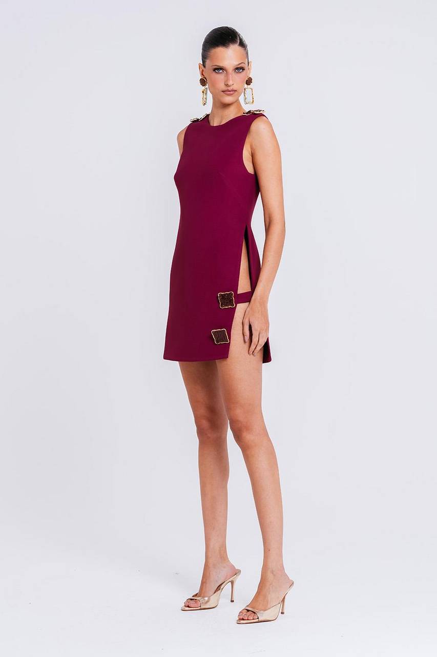 Vestido Maele - Cabernet