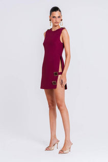 Vestido Maele - Cabernet