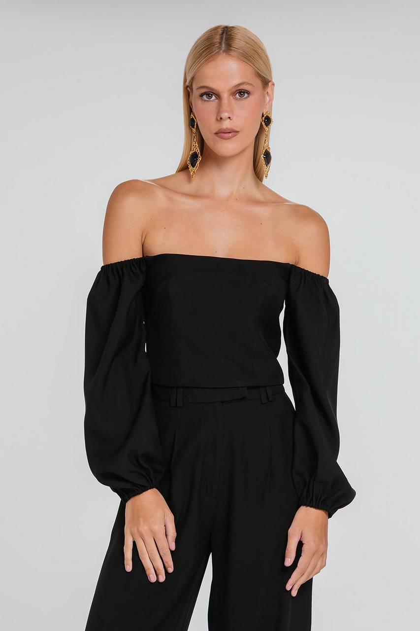 Top Mima - Preto