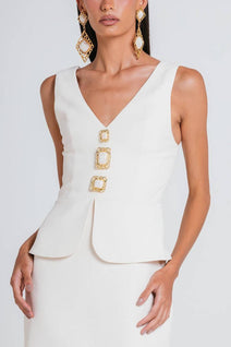 Vestido Cindy - Marfim