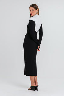 Vestido Nana - Preto/off