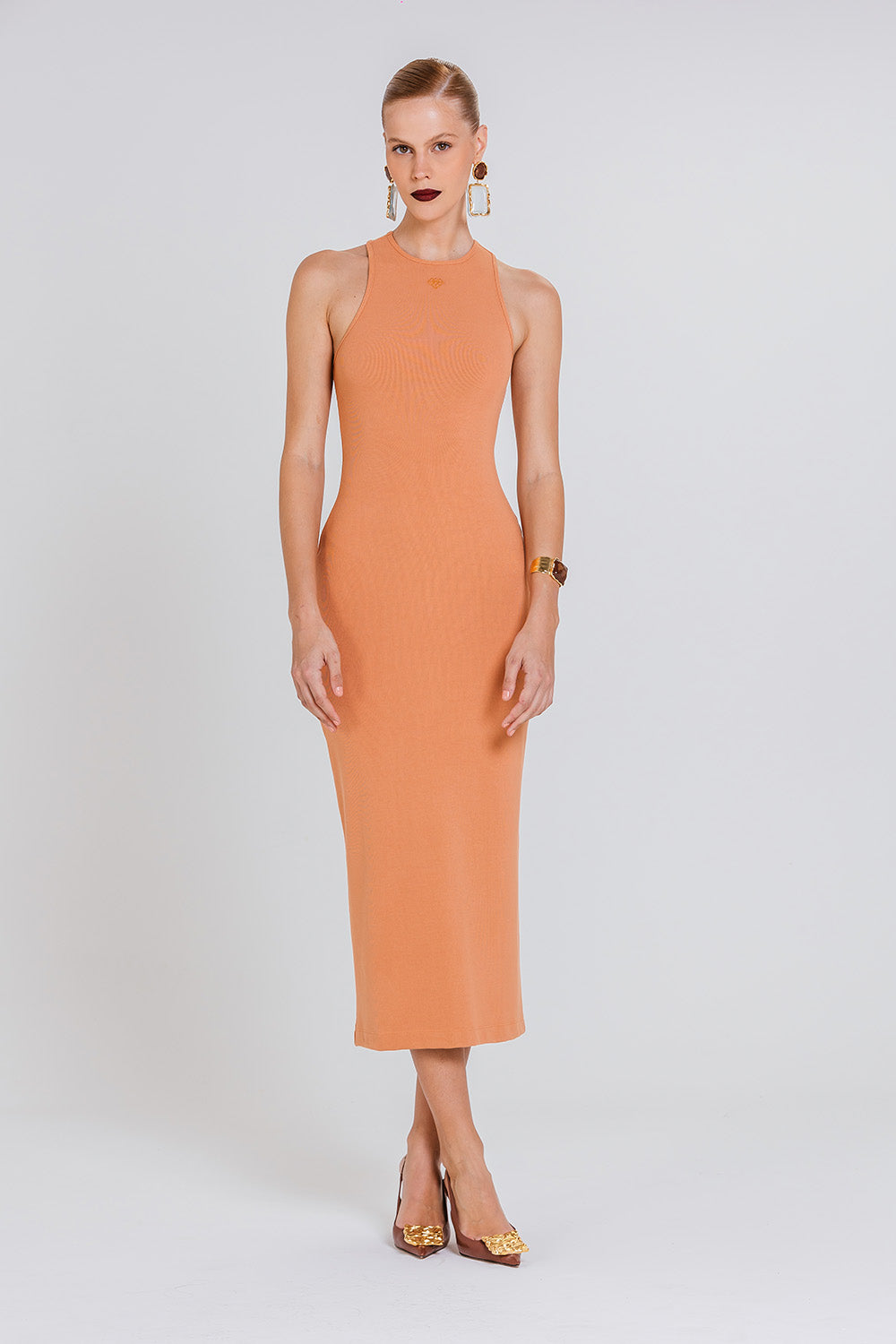 Vestido Angelina - Terracota