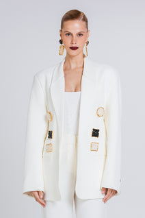 Blazer Bordon - Vanilla