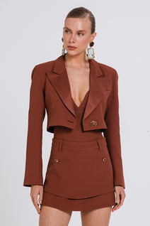 Short Saia Cora - Chocolate