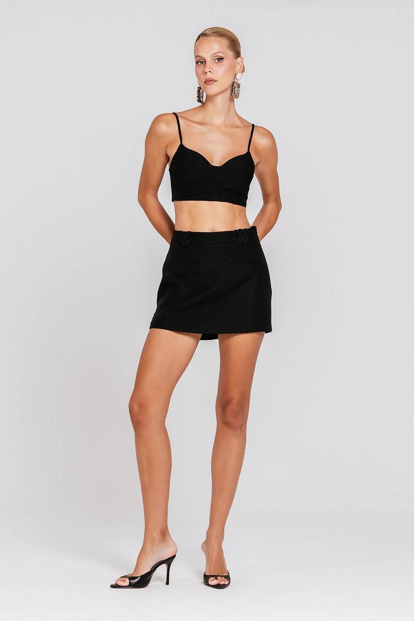 Short Saia Clara - Preto