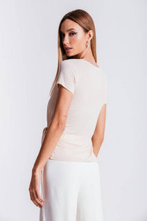 T-shirt Nó - Areia