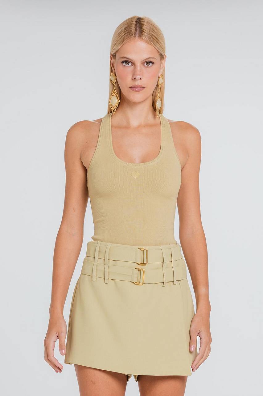 Short Saia Cali - Sepia