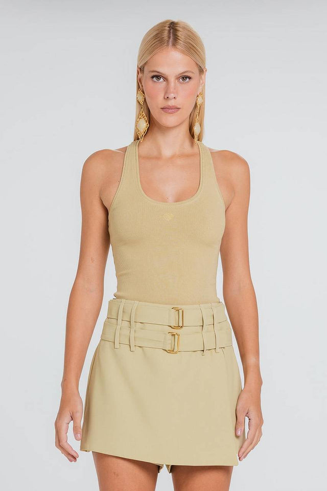 Short Saia Cali - Sepia