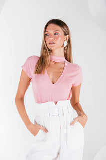 T-shirt Ana - Rosa Pálido