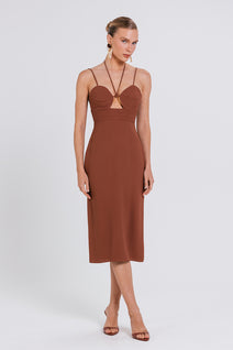 Vestido Nilza - Chocolate