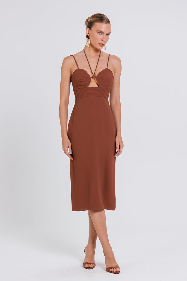 Vestido Nilza - Chocolate