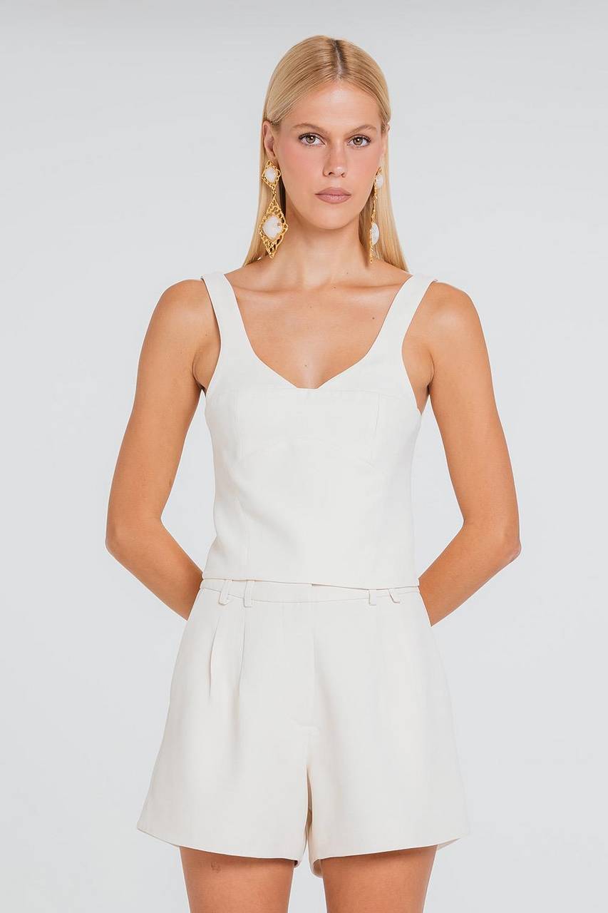 Top Cami - Marfim