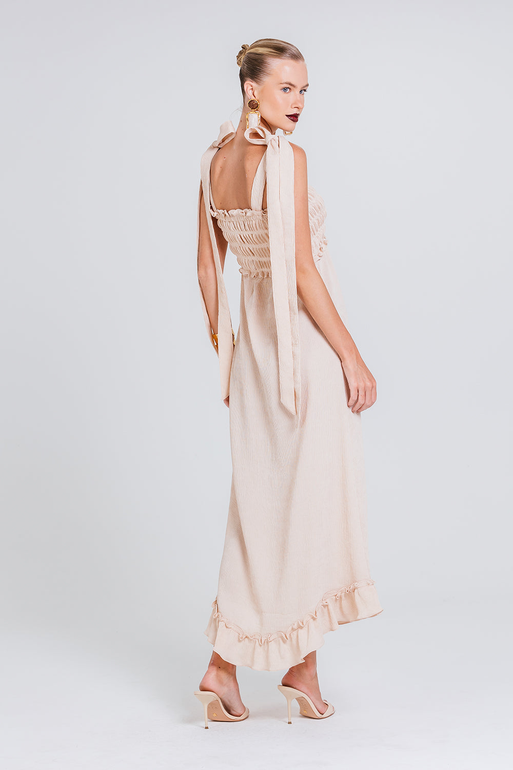 Vestido Deborah - Areia