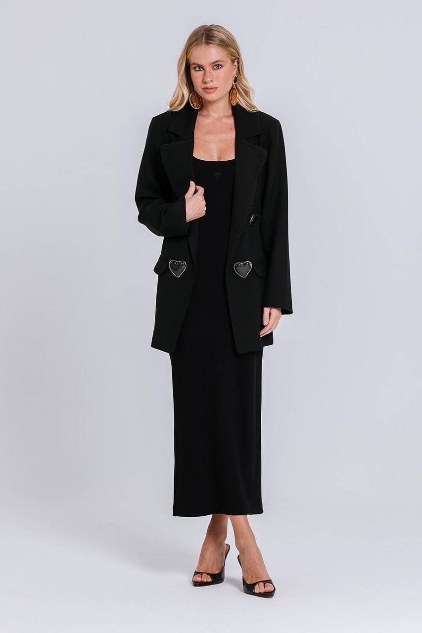 Vestido Evangeline - Preto