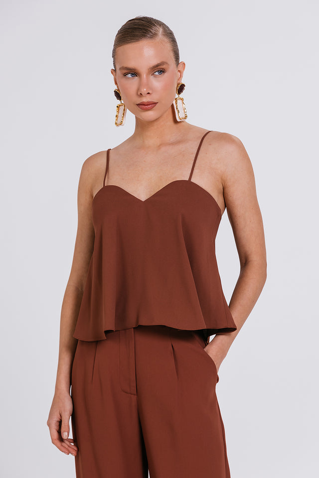 Top Estela - Chocolate