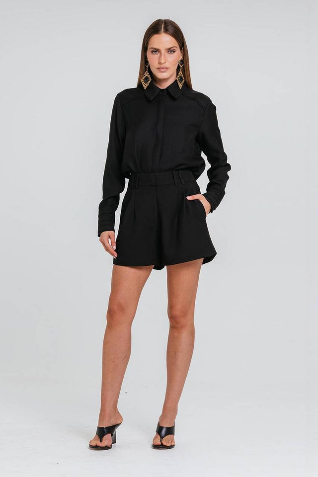 Camisa Delfina - Preto