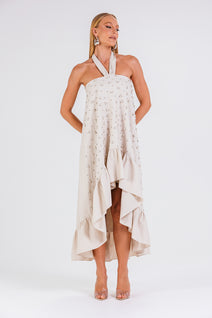 Vestido Solares - Areia