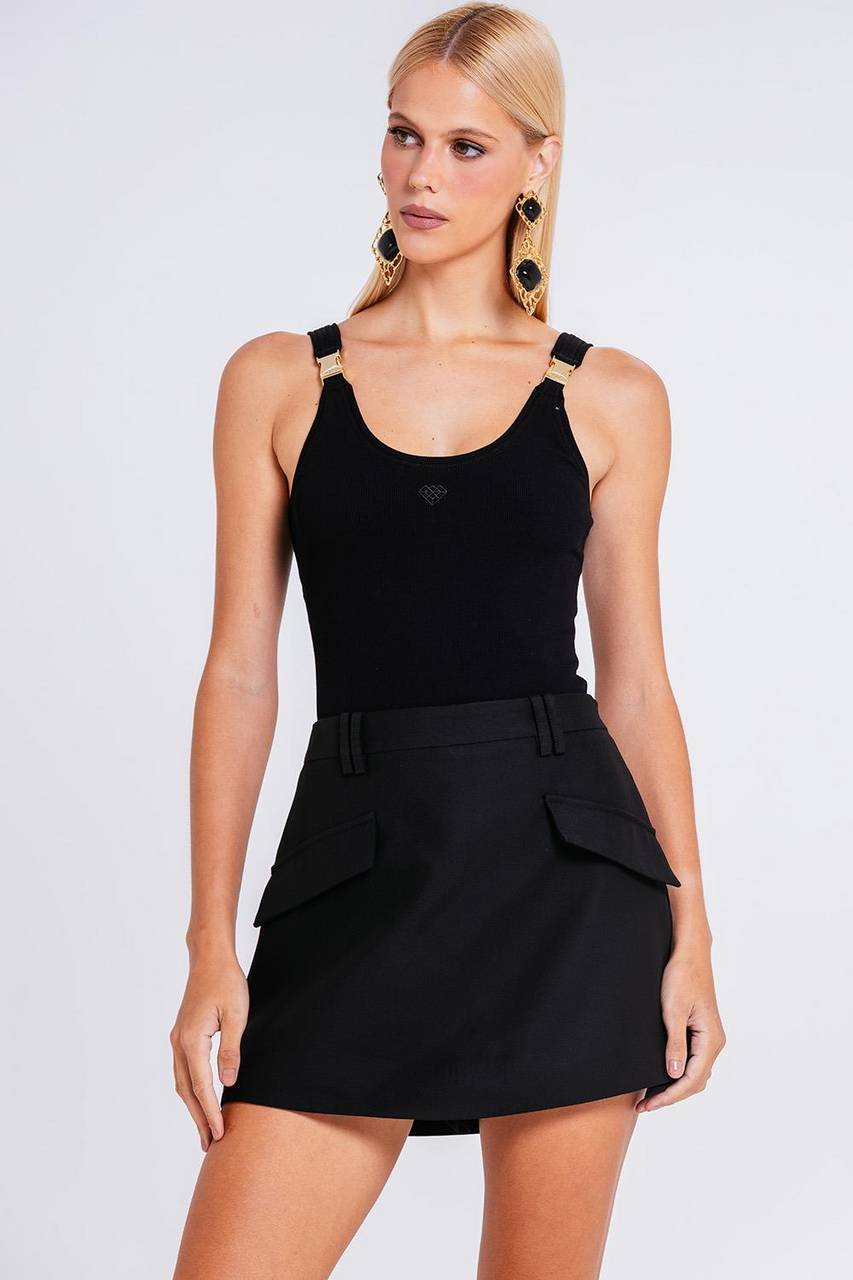 Short Saia Arabela - Preto