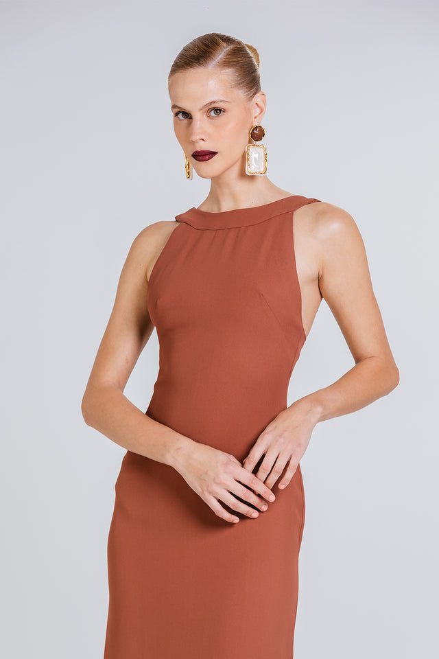 Vestido Eliane - Chocolate