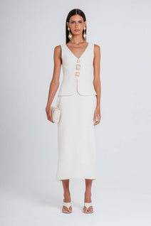 Vestido Cindy - Marfim