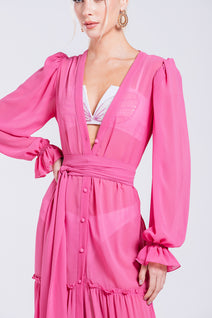 Vestido Lotus - Rosado