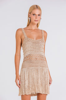 Vestido Croc - Gold
