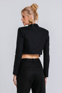 Blazer Pati - Preto