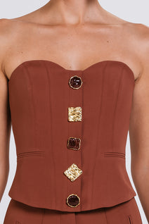 Top Marcia - Chocolate