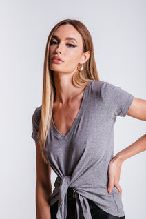 T-shirt Nó - Cinza