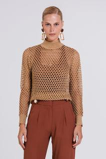 Blusa Pepita - Terracota