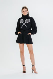 Short Saia Gorete - Preto