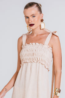Vestido Deborah - Areia