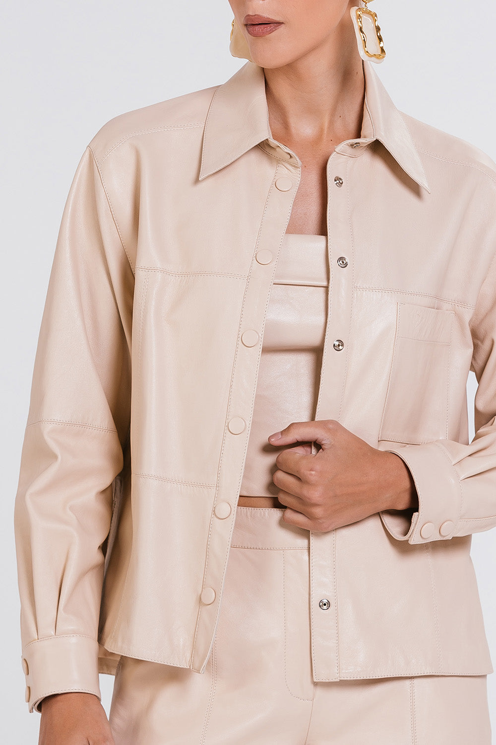 Camisa Geisa - Latte