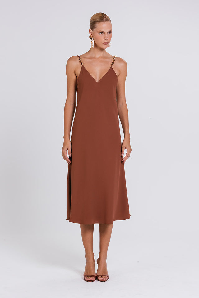 Vestido Ivete - Chocolate