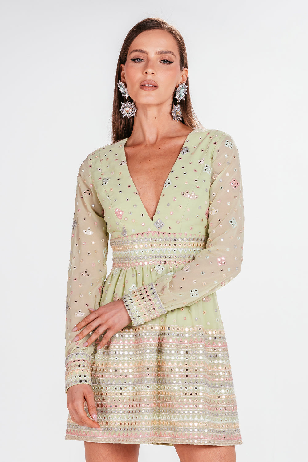 Vestido Emanuela - Pistache
