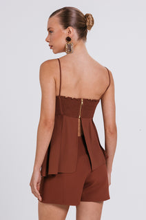 Top Andreia - Chocolate