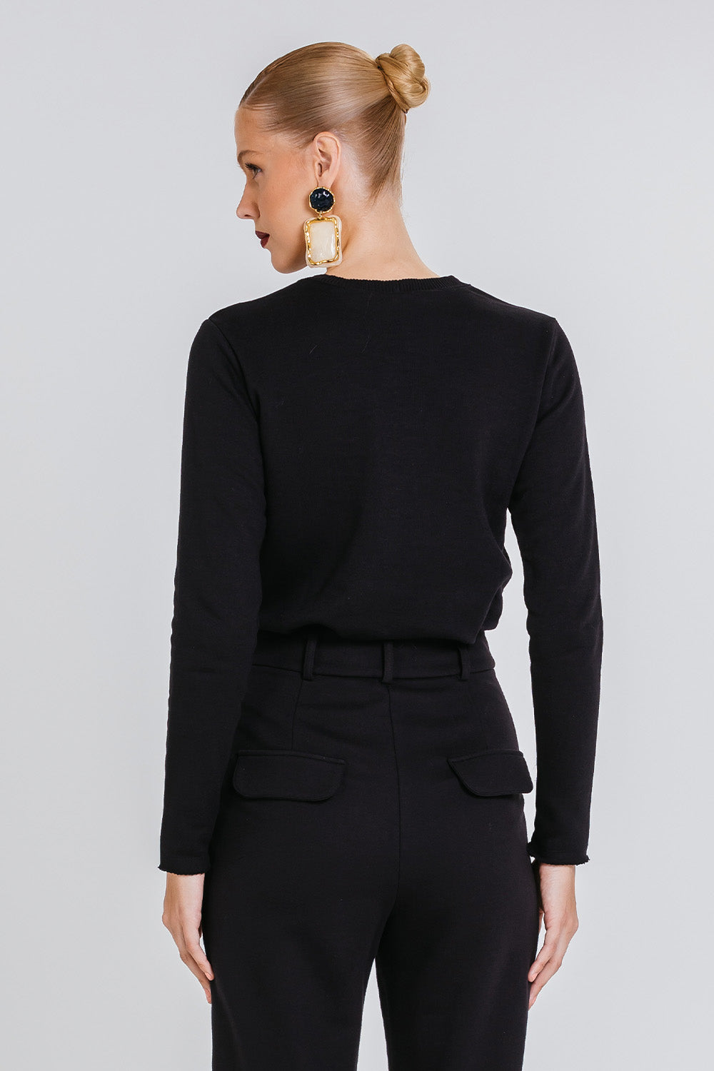 Blusa Moletom Charlene - Preto