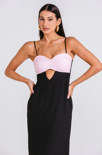 Vestido Virginia - Preto/blush