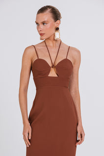 Vestido Nilza - Chocolate