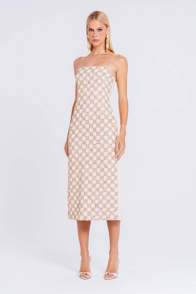 Vestido Aretusa - Areia