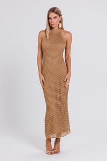 Vestido Pepita - Terracota