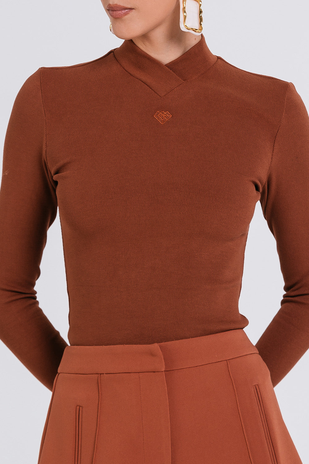 Blusa Samy - Chocolate
