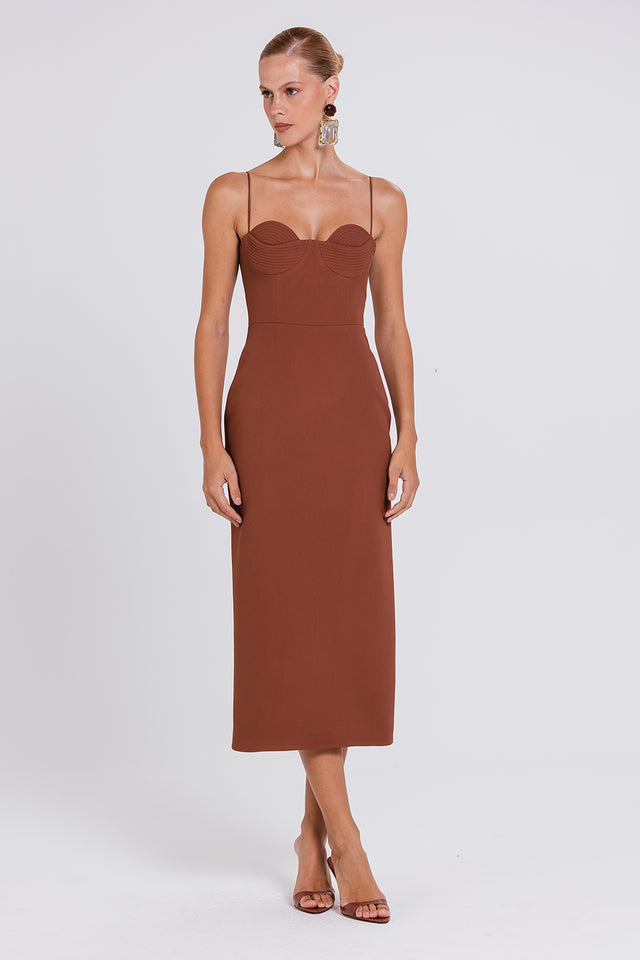 Vestido Iohara - Chocolate
