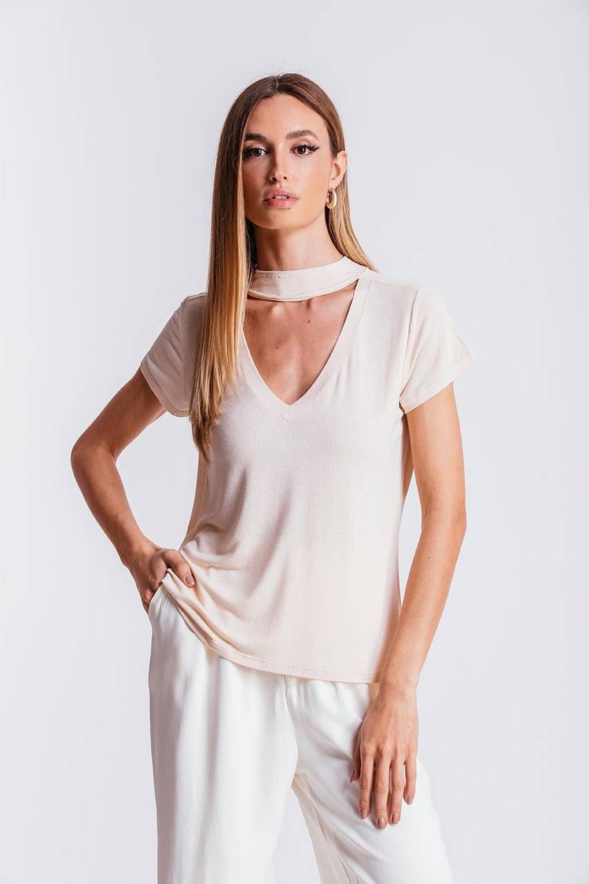 T-shirt Ana - Areia