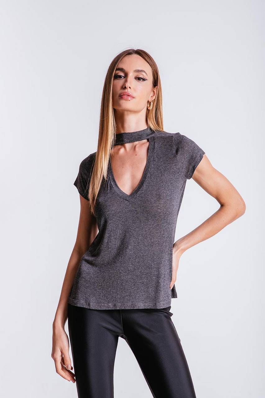 T-shirt Ana - Chumbo