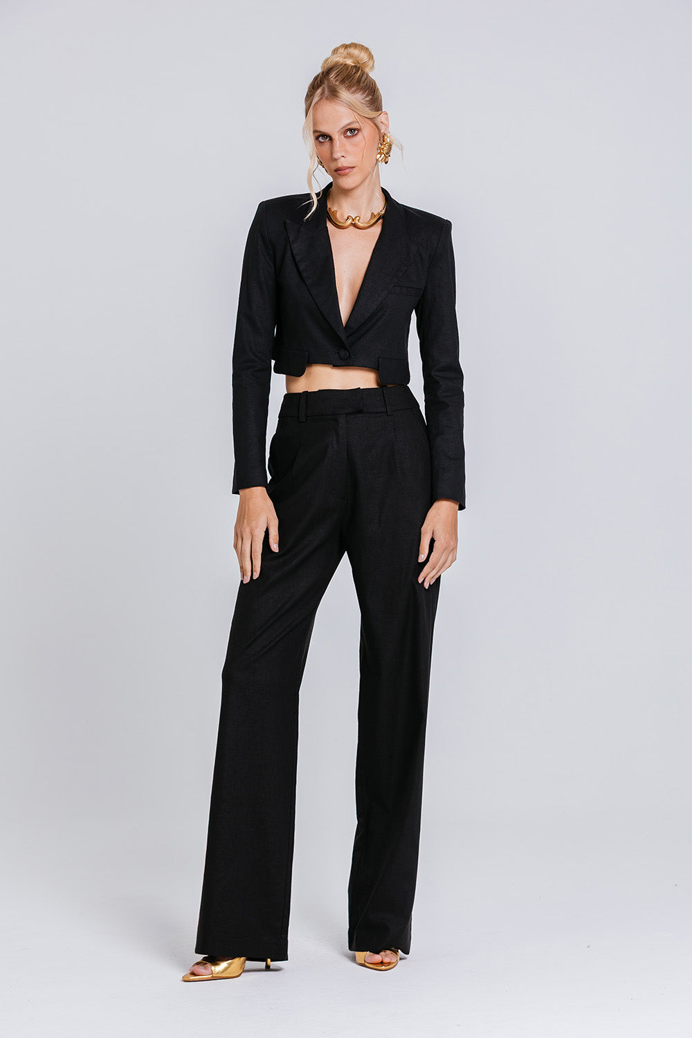 Blazer Pati - Preto