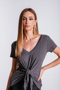 T-shirt Nó - Chumbo