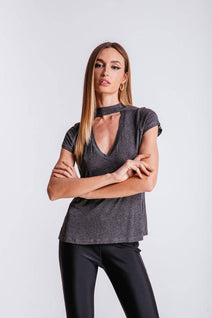 T-shirt Ana - Chumbo