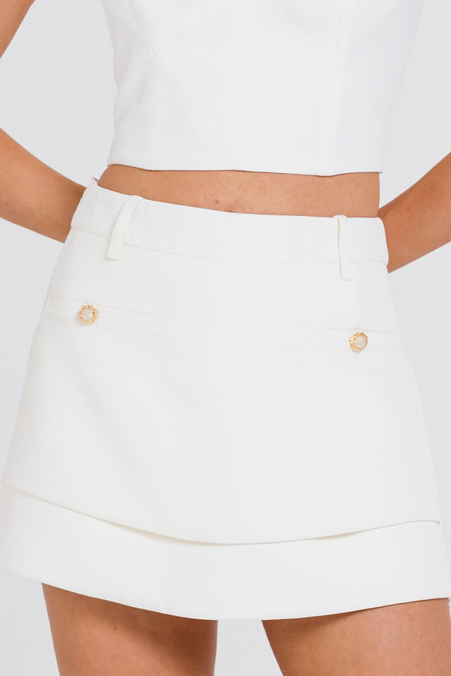 Short Saia Cora - Vanilla